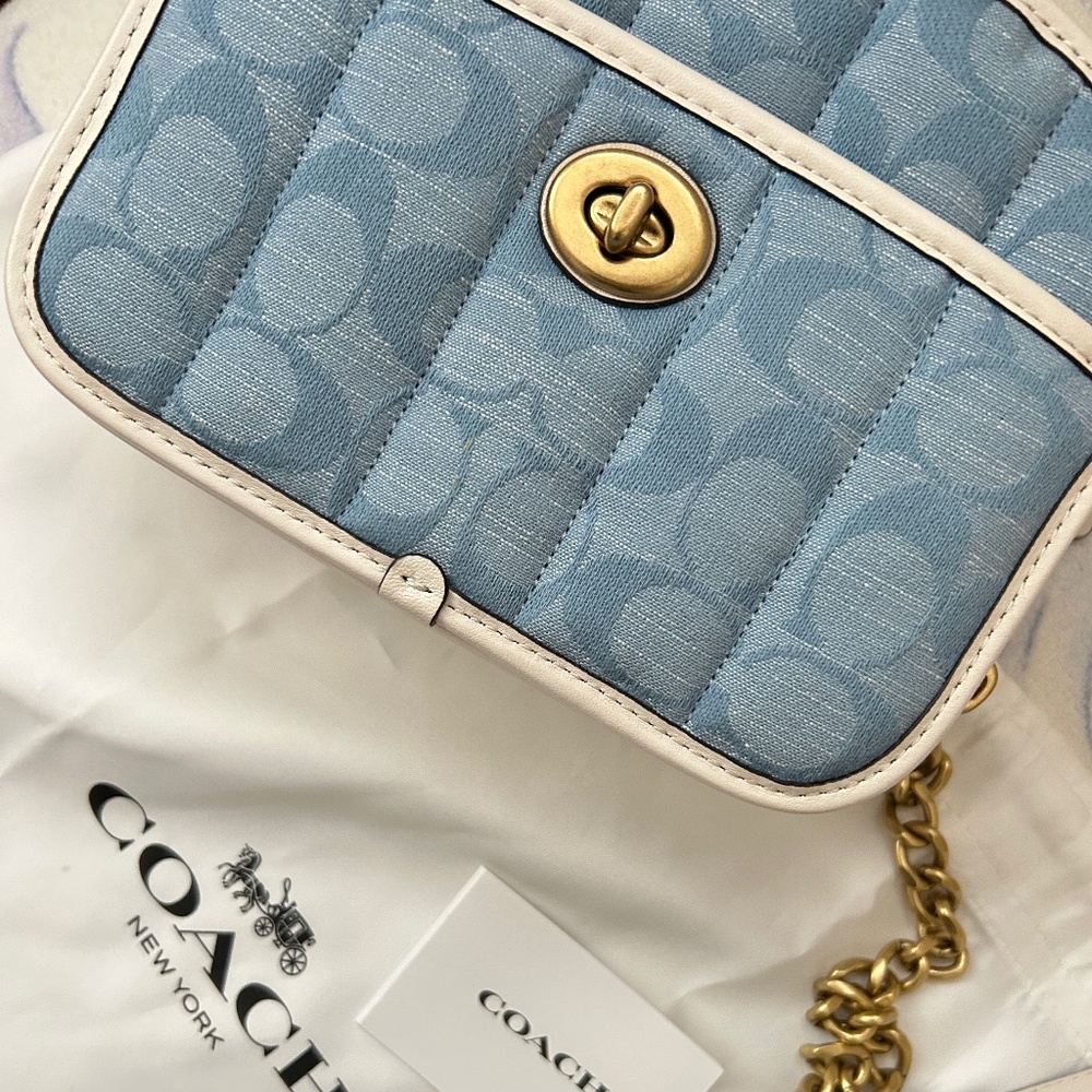 brand new with tags coach denim bag - Picture 4 of 4